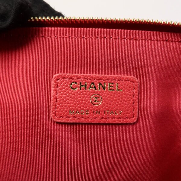 Chanel Red CC Calfskin Clutch