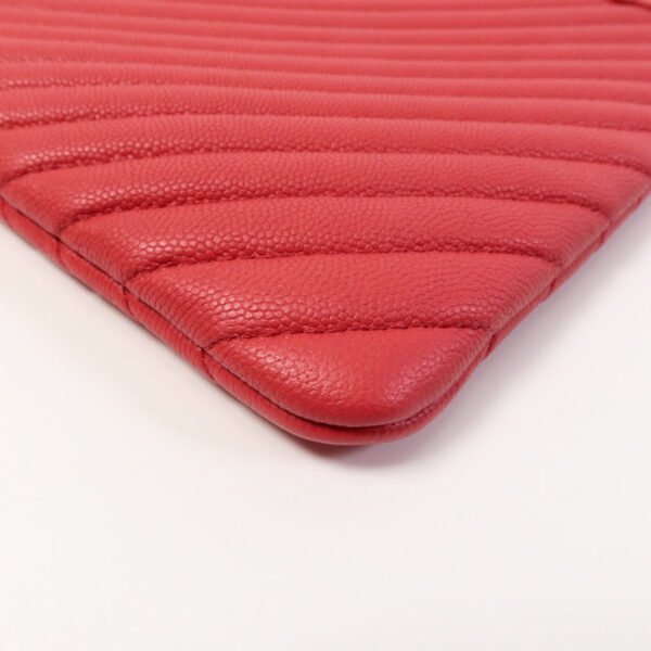 Chanel Red CC Calfskin Clutch