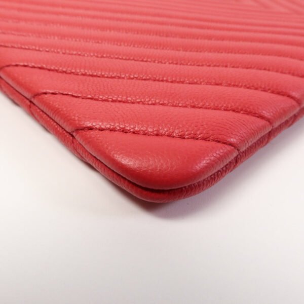 Chanel Red CC Calfskin Clutch