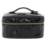 Chanel Black Vintage Timeless Cosmetic Case