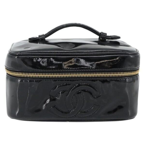 Chanel Black Vintage Timeless Cosmetic Case