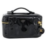 Chanel Black Vintage Timeless Cosmetic Case