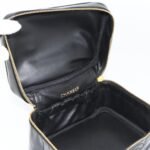 Chanel Black Vintage Timeless Cosmetic Case