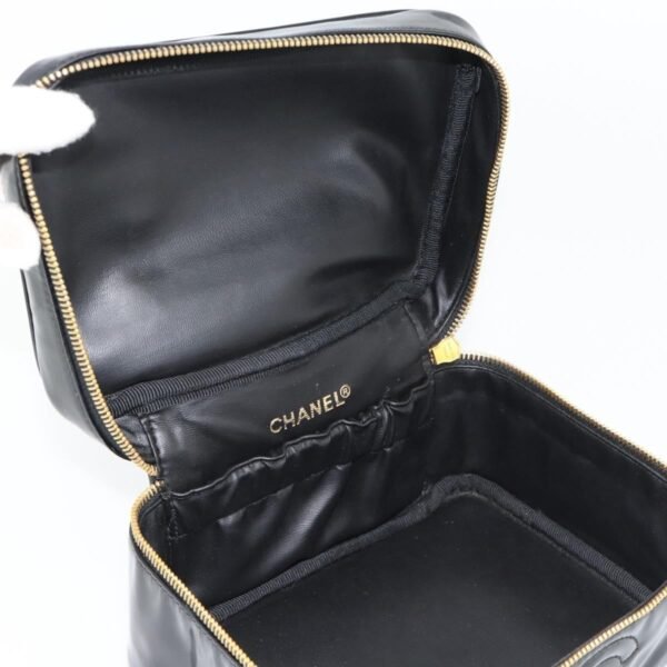 Chanel Black Vintage Timeless Cosmetic Case