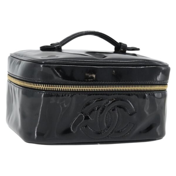 Chanel Black Vintage Timeless Cosmetic Case