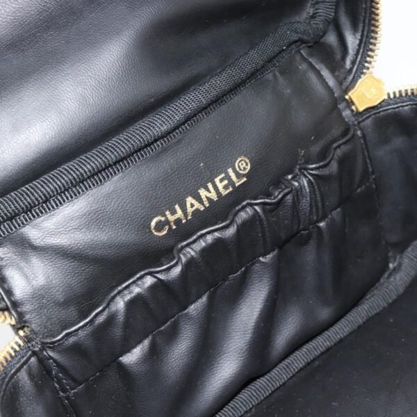 Chanel Black Vintage Timeless Cosmetic Case