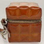 Chanel Brown Patent Rubik's Cube Wristlet