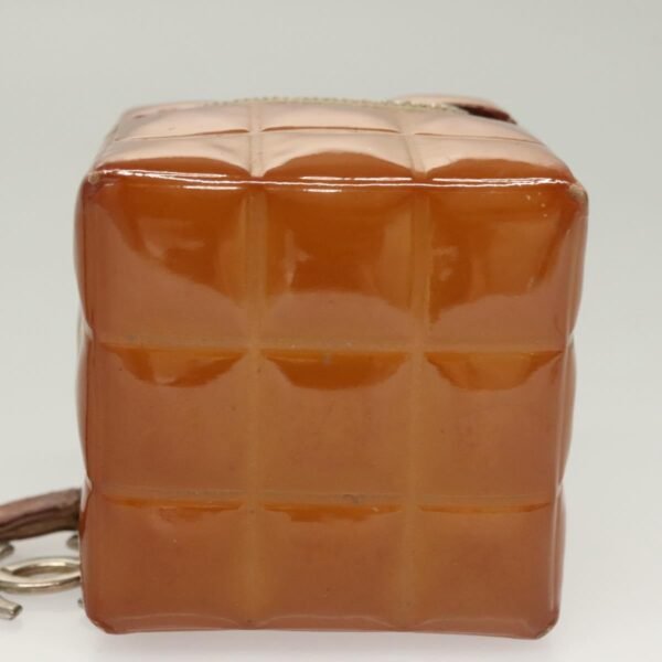 Chanel Brown Patent Rubik's Cube Wristlet