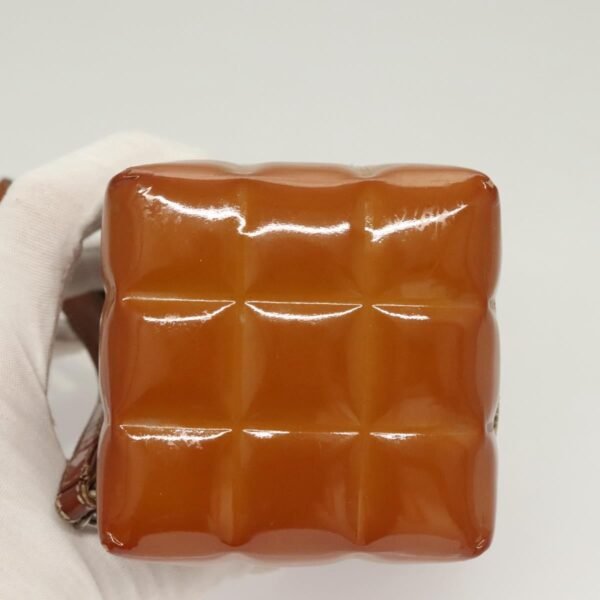 Chanel Brown Patent Rubik's Cube Wristlet