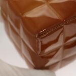 Chanel Brown Patent Rubik's Cube Wristlet