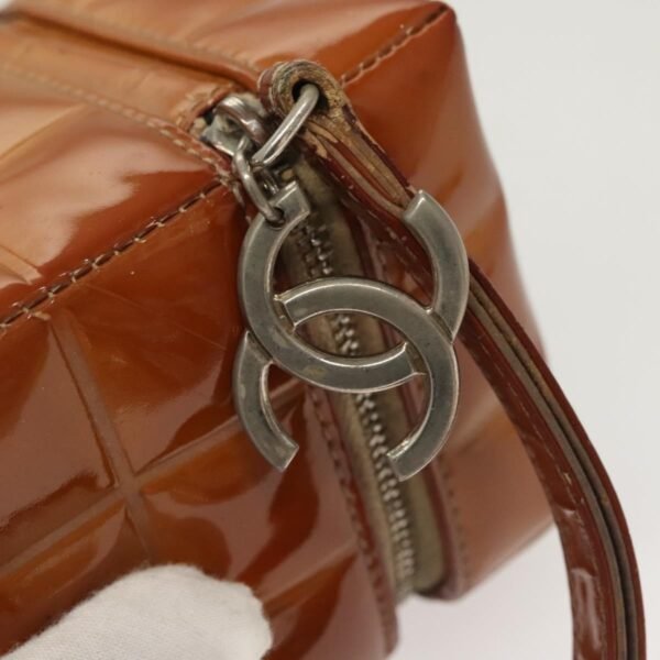 Chanel Brown Patent Rubik's Cube Wristlet