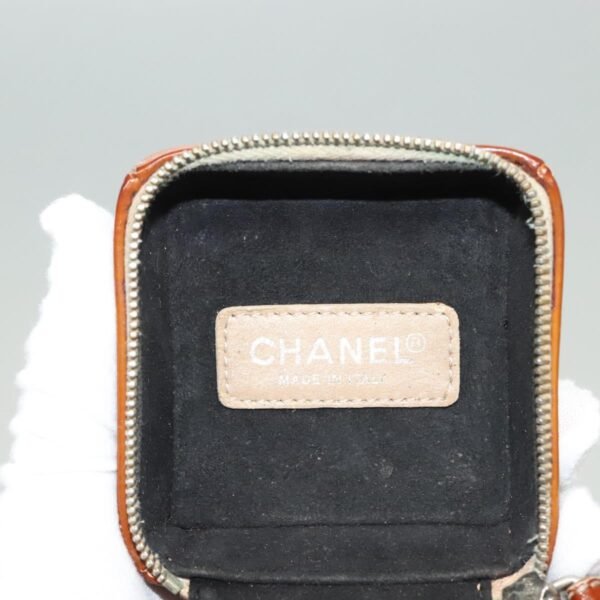 Chanel Brown Patent Rubik's Cube Wristlet