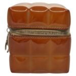 Chanel Brown Patent Rubik's Cube Wristlet