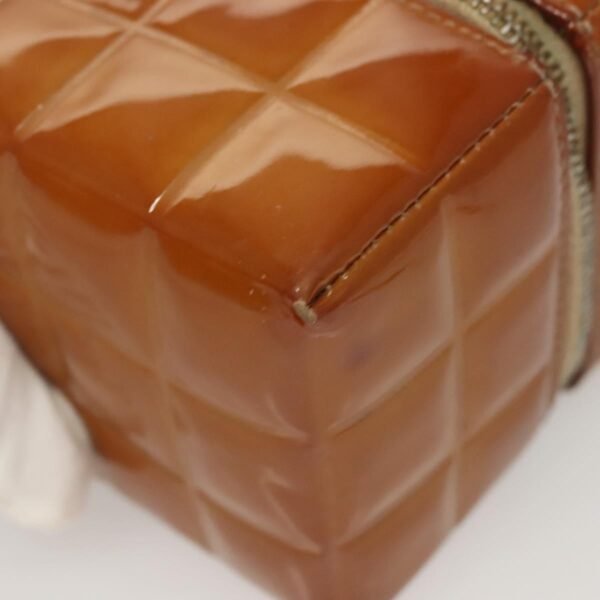 Chanel Brown Patent Rubik's Cube Wristlet