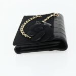 Chanel Black Cameilia Flap Clutch
