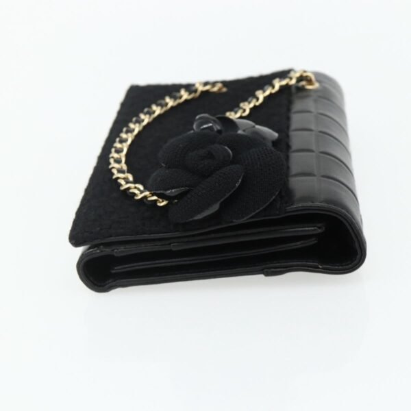Chanel Black Cameilia Flap Clutch