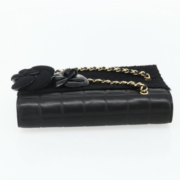 Chanel Black Cameilia Flap Clutch