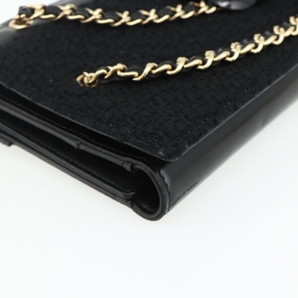 Chanel Black Cameilia Flap Clutch