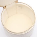 Chanel White Matelasse Coco  Small Chain Vanity