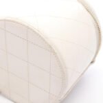 Chanel White Matelasse Coco  Small Chain Vanity