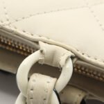 Chanel White Matelassé Chain Shoulder Bag