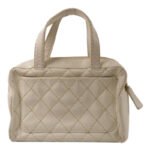 Chanel White CC Stitch Handbag