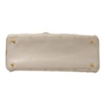 Chanel White CC Stitch Handbag