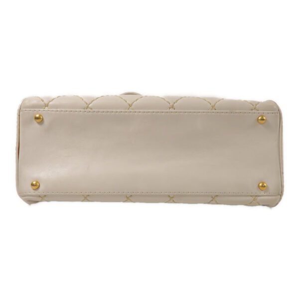 Chanel White CC Stitch Handbag