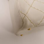 Chanel White CC Stitch Handbag