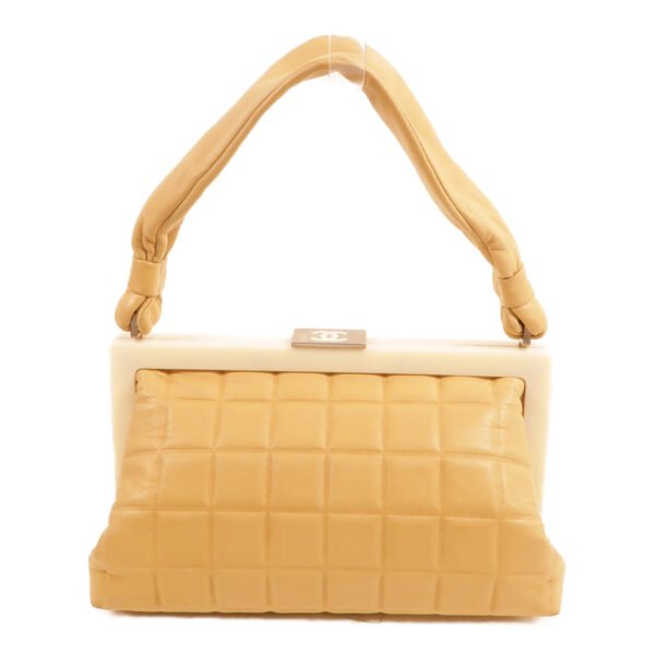 Chanel Yellow CC Lambskin Handbag