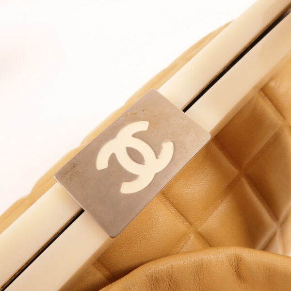 Chanel Yellow CC Lambskin Handbag