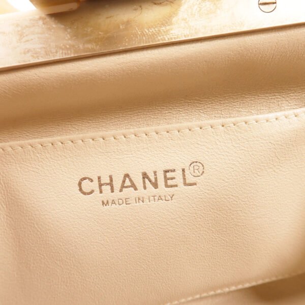 Chanel Yellow CC Lambskin Handbag