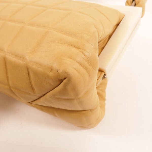 Chanel Yellow CC Lambskin Handbag