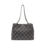 Chanel Black Wild Stitch Chain Shoulder Bag