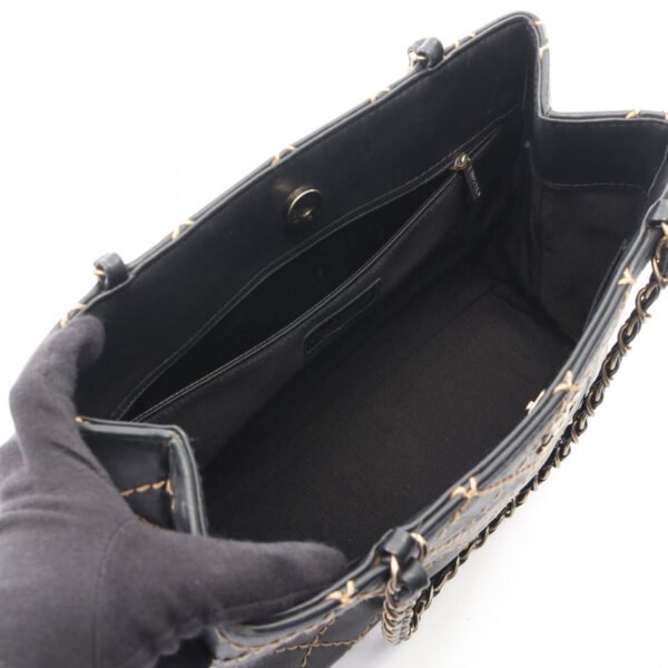 Chanel Black Wild Stitch Chain Shoulder Bag