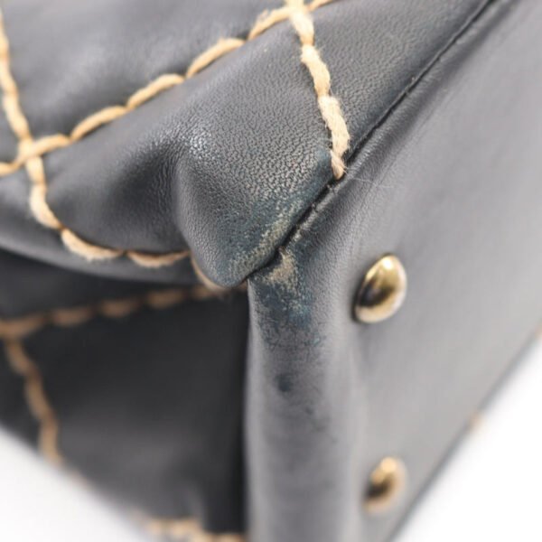 Chanel Black Wild Stitch Chain Shoulder Bag