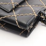 Chanel Black Wild Stitch Chain Shoulder Bag