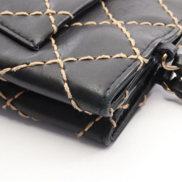 Chanel Black Wild Stitch Chain Shoulder Bag