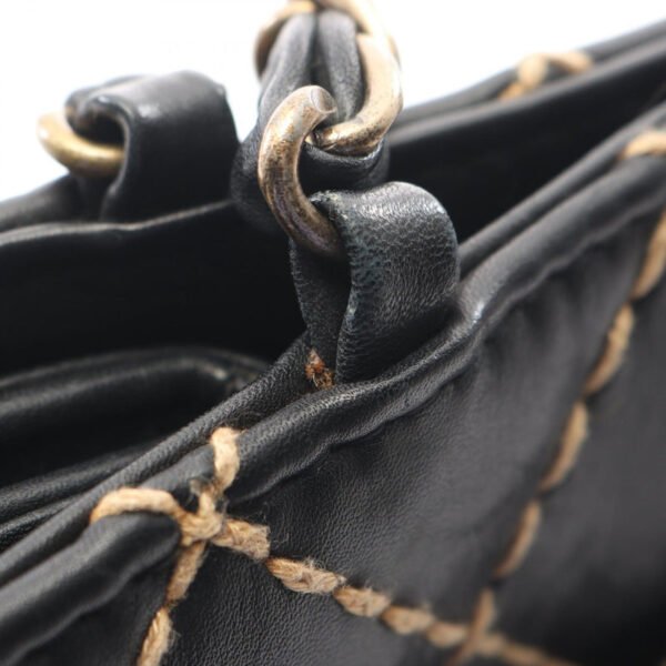 Chanel Black Wild Stitch Chain Shoulder Bag