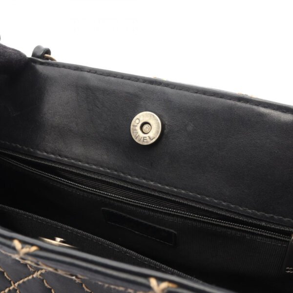 Chanel Black Wild Stitch Chain Shoulder Bag