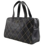Chanel Black Surpique Large Boston