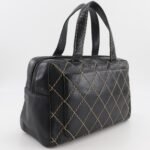 Chanel Black Surpique Large Boston