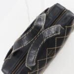 Chanel Black Surpique Large Boston
