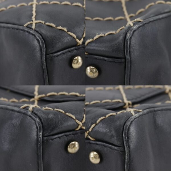 Chanel Black Surpique Large Boston