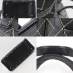 Chanel Black Surpique Large Boston