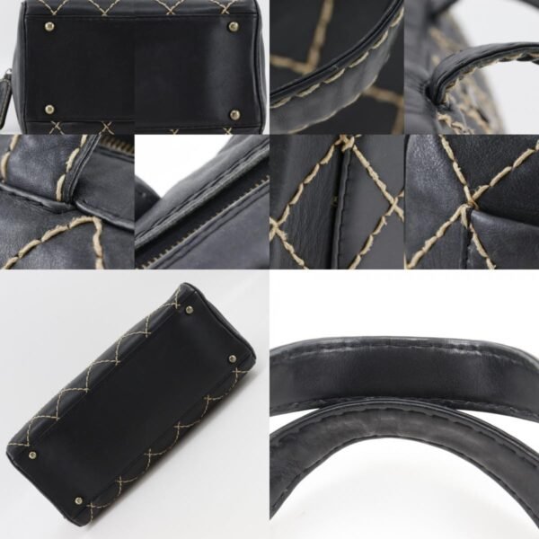 Chanel Black Surpique Large Boston