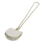 Chanel White Chain Around Mini Coin Purse