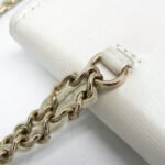 Chanel White Chain Around Mini Coin Purse