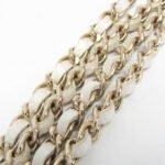 Chanel White Chain Around Mini Coin Purse
