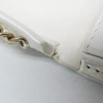 Chanel White Chain Around Mini Coin Purse